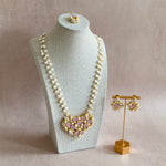 Dania Lilac Crystal Pearl Mala Set - Ahseya & Co