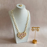 Dania Lilac Crystal Pearl Mala Set - Ahseya & Co