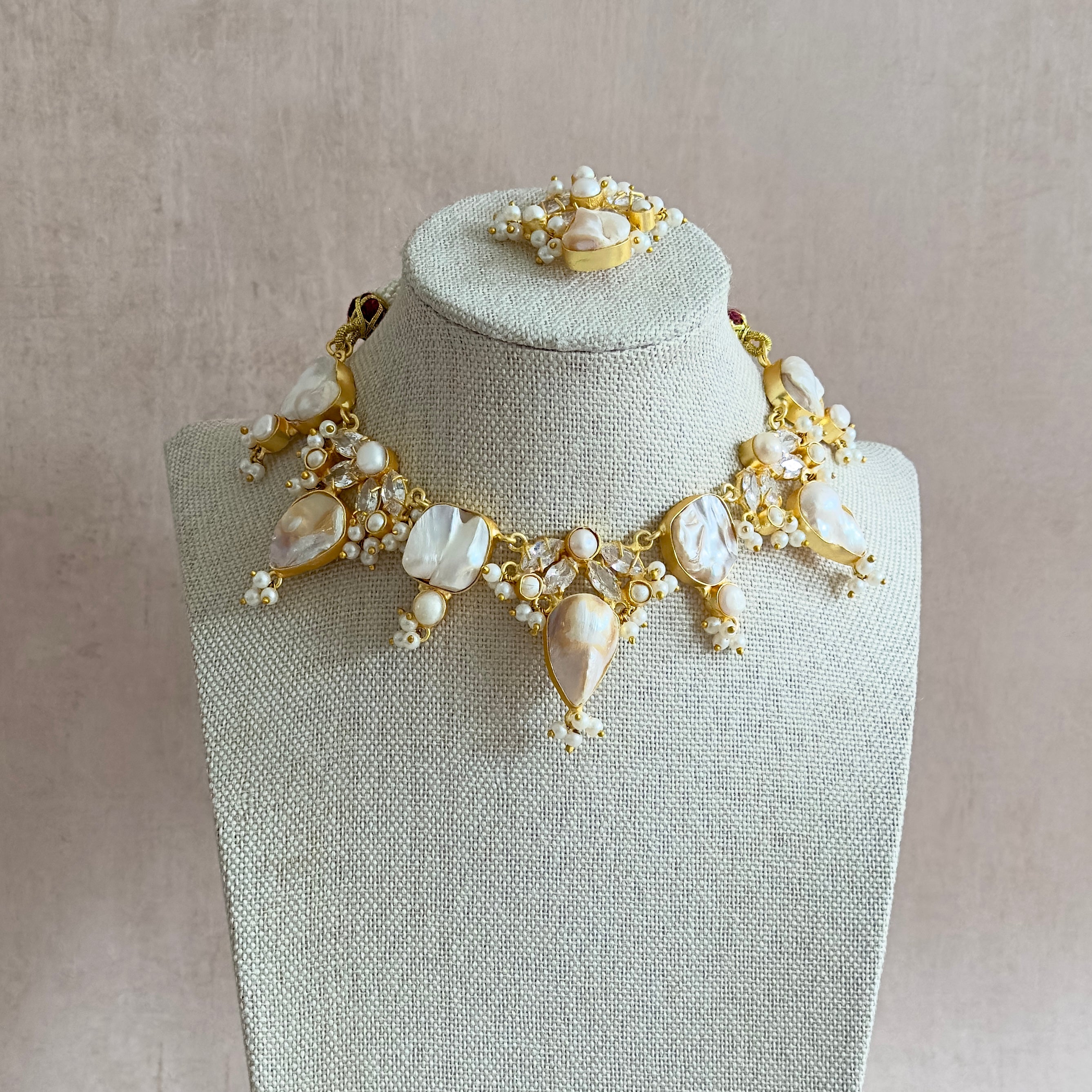 Joelle Pearl Necklace Set - Ahseya & Co