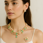 Carima Blue Crystal Drop Earrings - Ahseya & Co