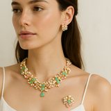 Carima Blue Crystal Drop Earrings - Ahseya & Co