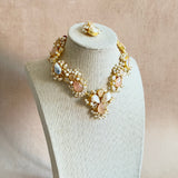 Berta Pink Pearl Necklace Set - Ahseya & Co