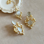 Aven Grey Pearl Tikka Set - Ahseya & Co