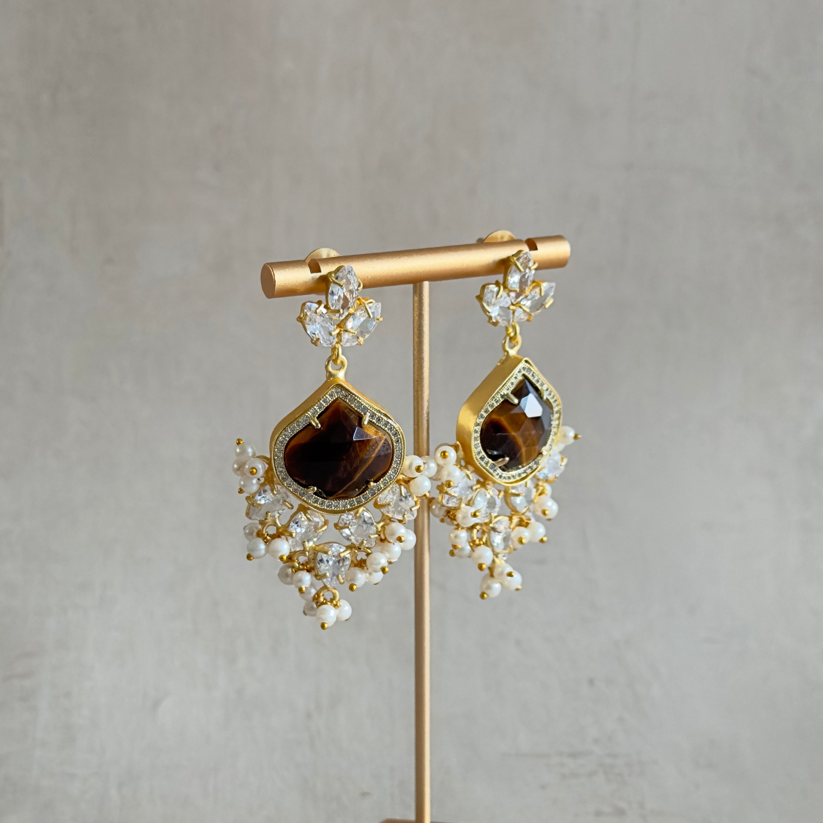 Nyla Crystal Drop Earrings - Ahseya & Co