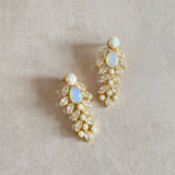 Iraya Crystal Pearl Stud Earrings - Ahseya & Co