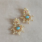 Carima Pink Crystal Drop Earrings - Ahseya & Co