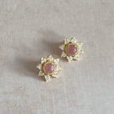 Starry Pink Stud Earrings - Ahseya & Co