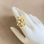 Hamna Crystal Pearl Ring - Ahseya & Co