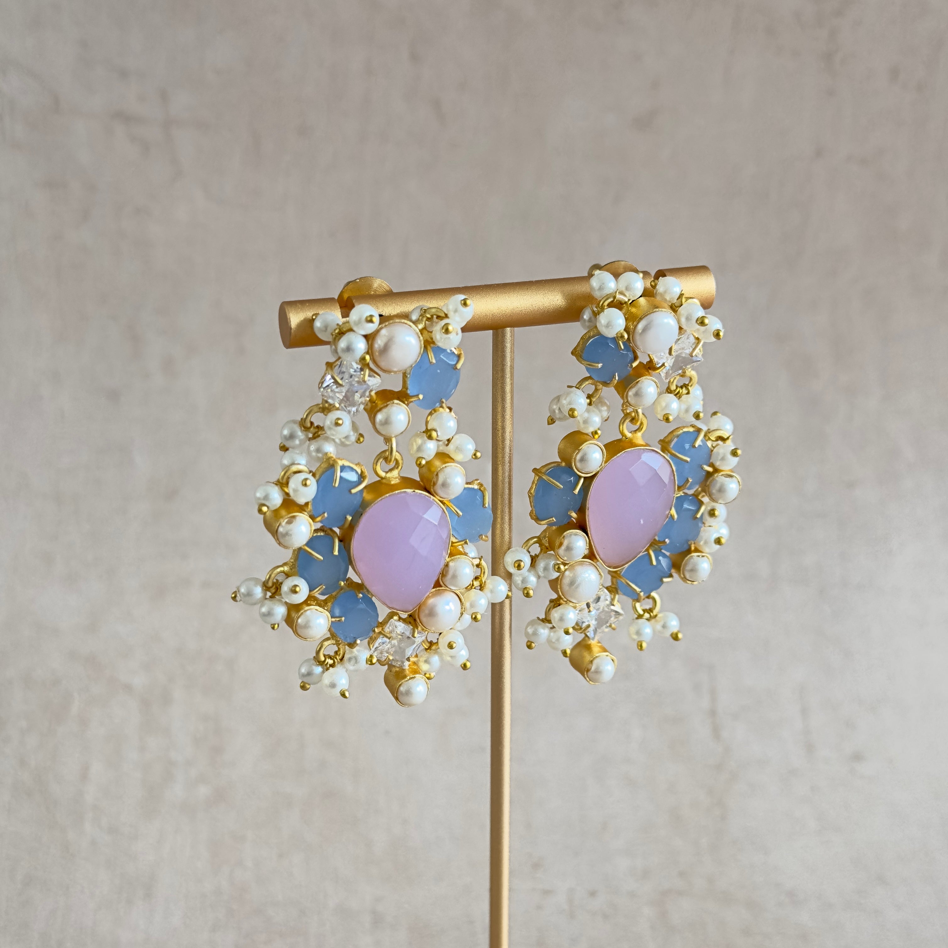 Emilia Lilac Drop Earrings - Ahseya & Co