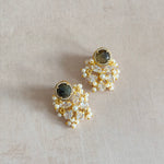 Fleur Crystal Stud Earrings - Ahseya & Co