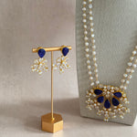 Mariya Navy Pearl Mala Set - Ahseya & Co