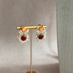 Dilnaz Maroon Necklace Set - Ahseya & Co