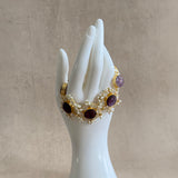 Suki Purple Crystal Bracelet - Ahseya & Co