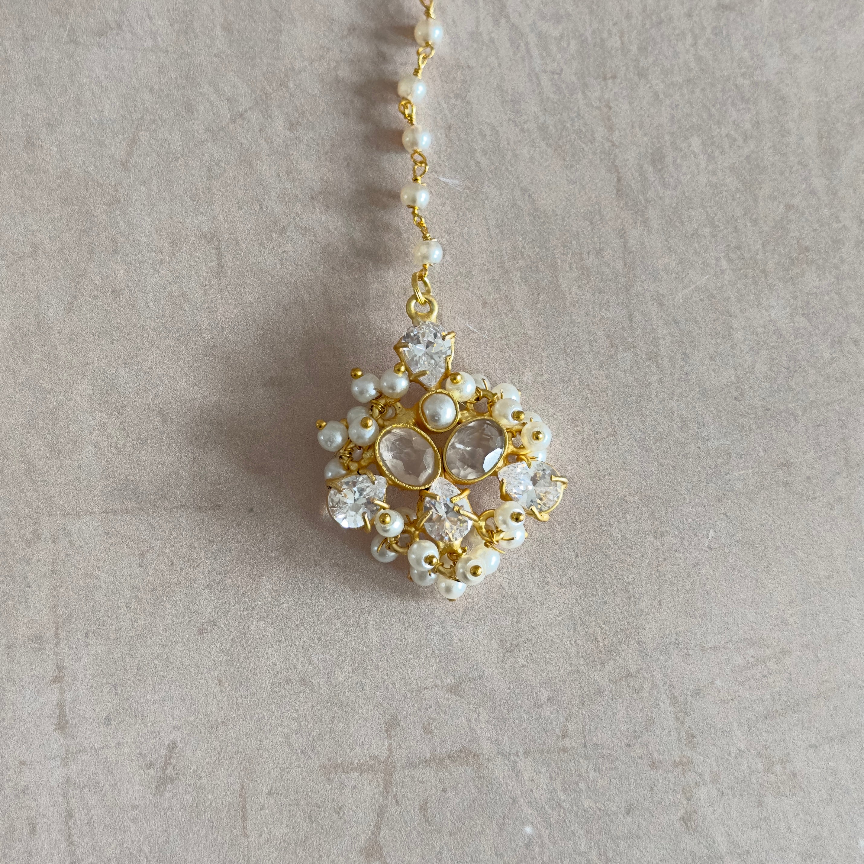 Munira Olive Rose Necklace Set - Ahseya & Co