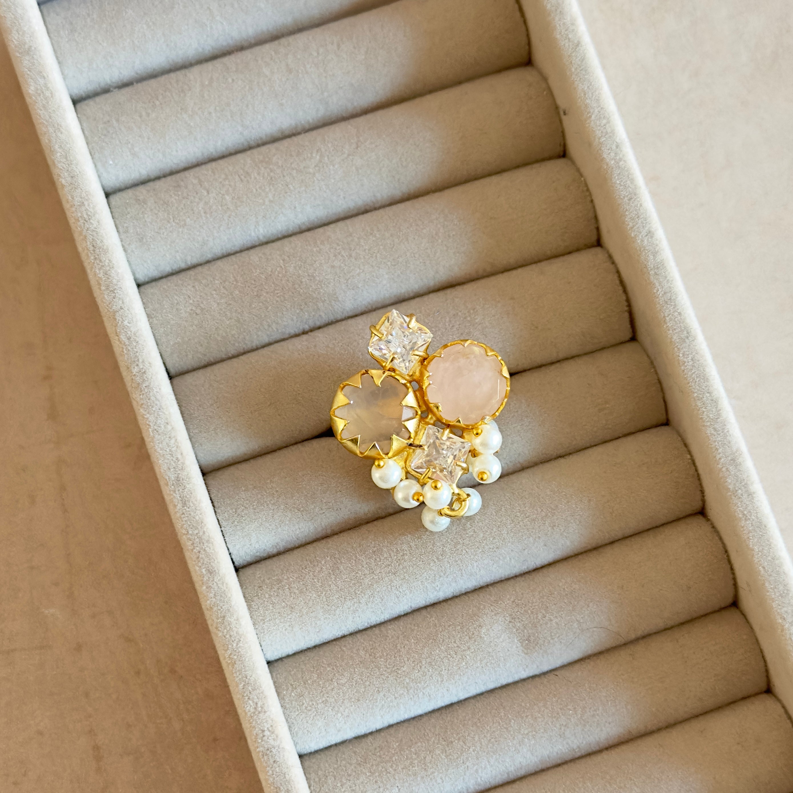 Amara Pink Ring - Ahseya & Co