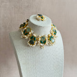 Giselle Green Choker Set - Ahseya & Co