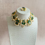 Giselle Green Choker Set - Ahseya & Co