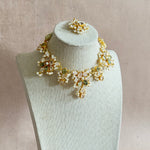 Munira Olive Rose Necklace Set - Ahseya & Co