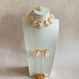 Laurel Pink Crystal Choker Set - Ahseya & Co