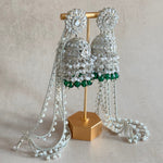 Silver Beaded Earring Chains - Ahseya & Co