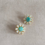 Floral Green Crystal Syuds - Ahseya & Co