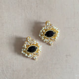 Grace Black Crystal Earrings - Ahseya & Co