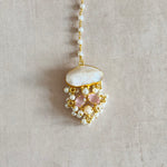 Irum Pink Pearl Choker Set - Ahseya & Co