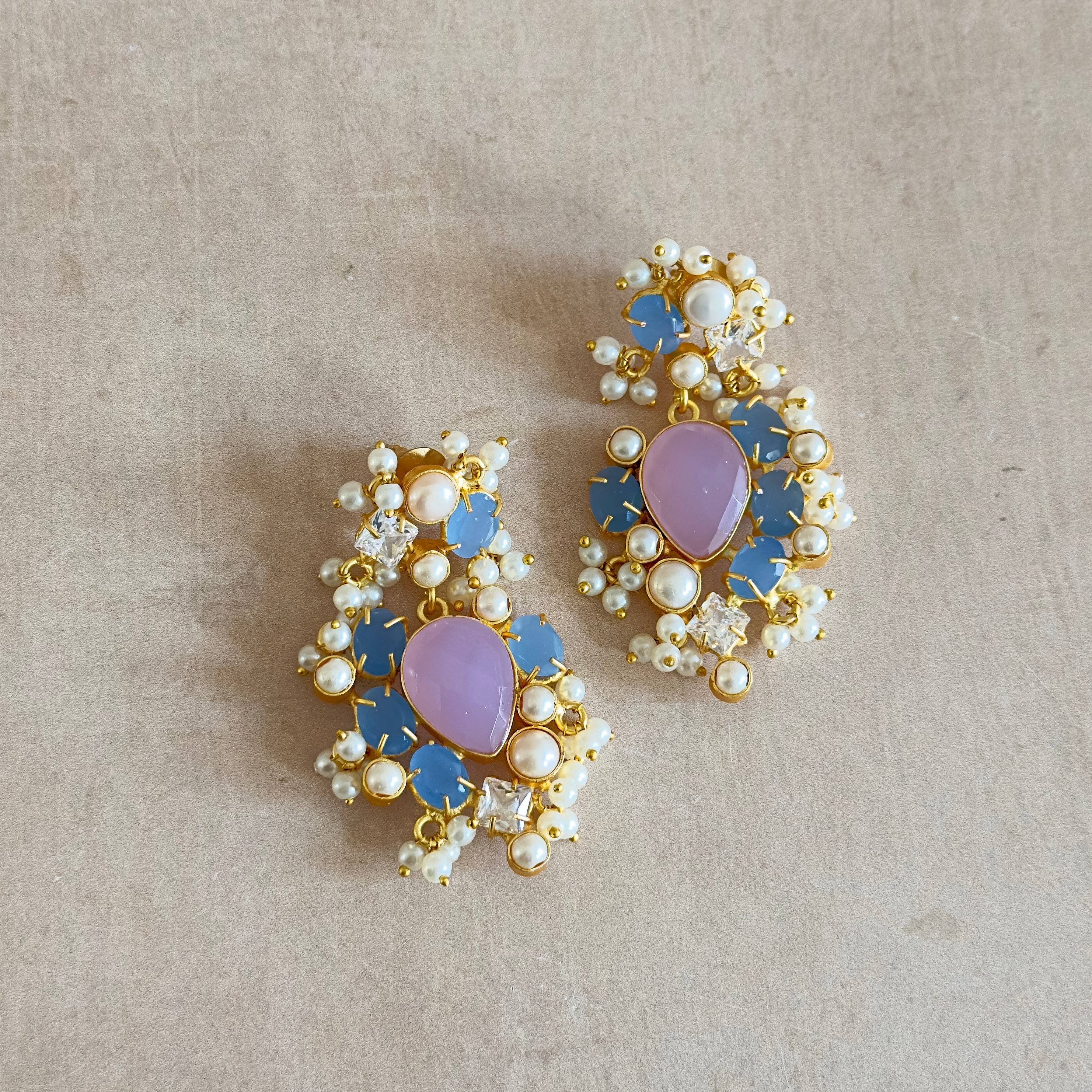 Emilia Lilac Drop Earrings - Ahseya & Co