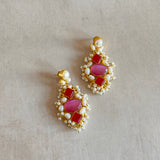 Shakila Pink Drop Earrings - Ahseya & Co