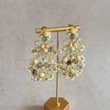 Inaaya  Olive Drop Earrings - Ahseya & Co