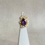 Blake Purple Crystal Ring - Ahseya & Co