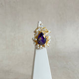 Blake Purple Crystal Ring - Ahseya & Co