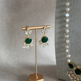 Yasmina Green Crystal Pearl Mala Set - Ahseya & Co