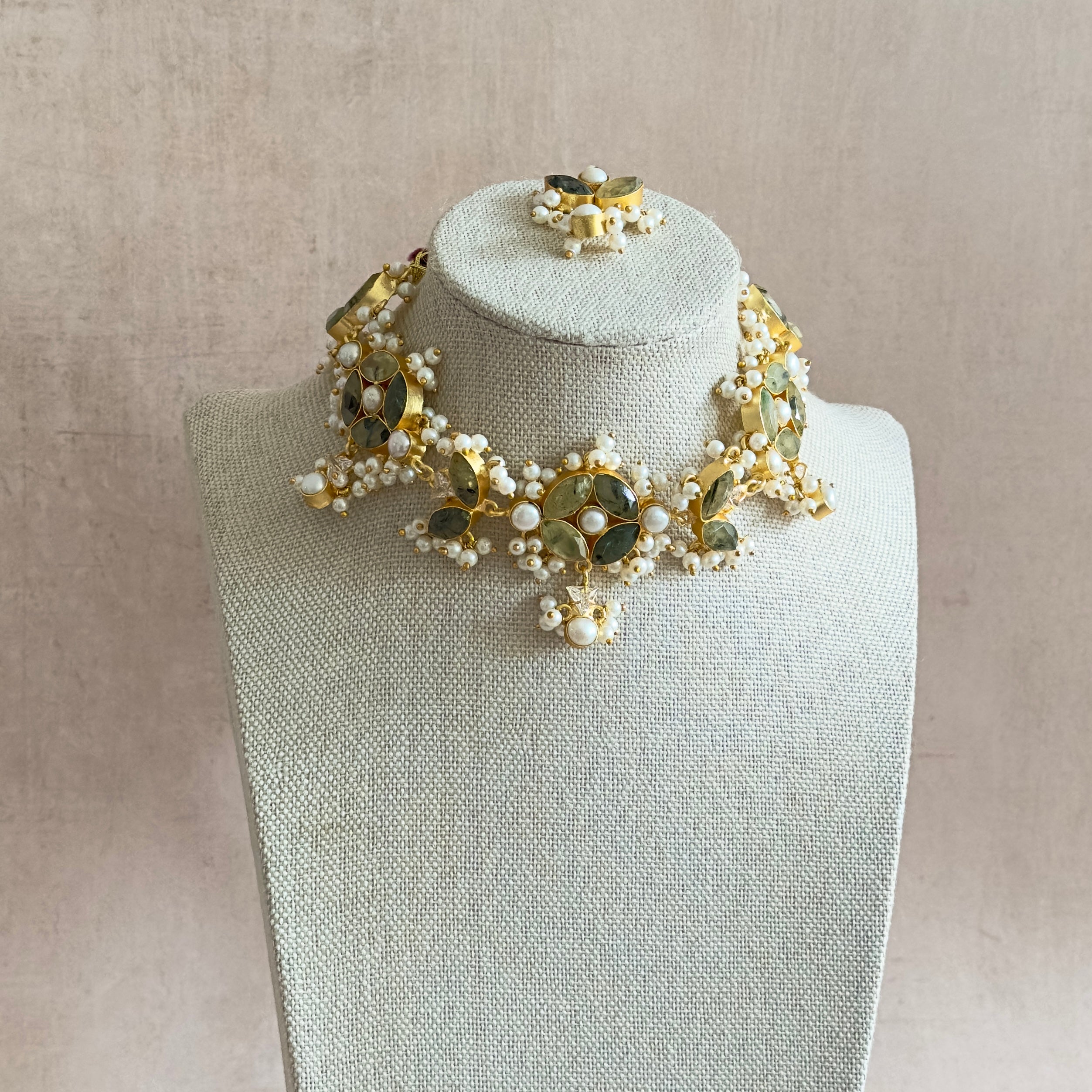 Iffah Olive Choker Set - Ahseya & Co