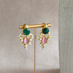 Kaelani Green Crystal Necklace Set - Ahseya & Co