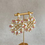 Aqsa Pink Drop Earrings - Ahseya & Co