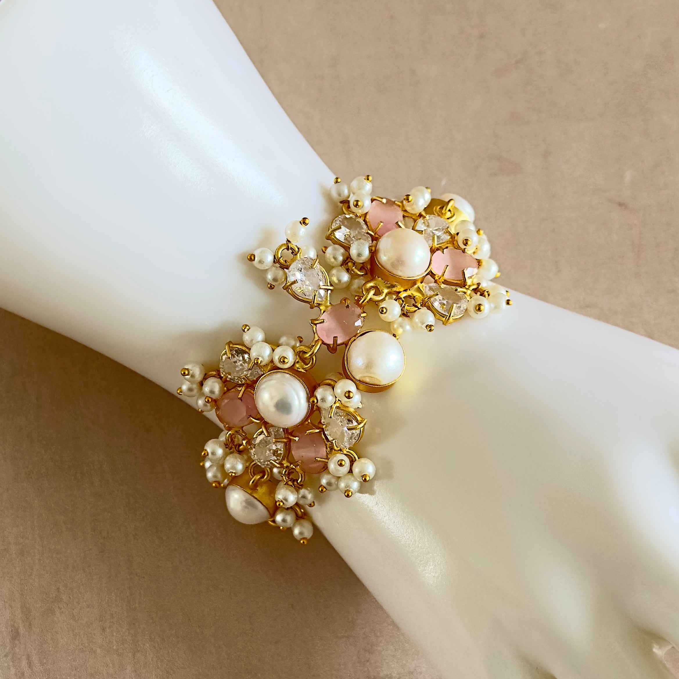 Kiara Pink Pearl Bracelet - Ahseya & Co