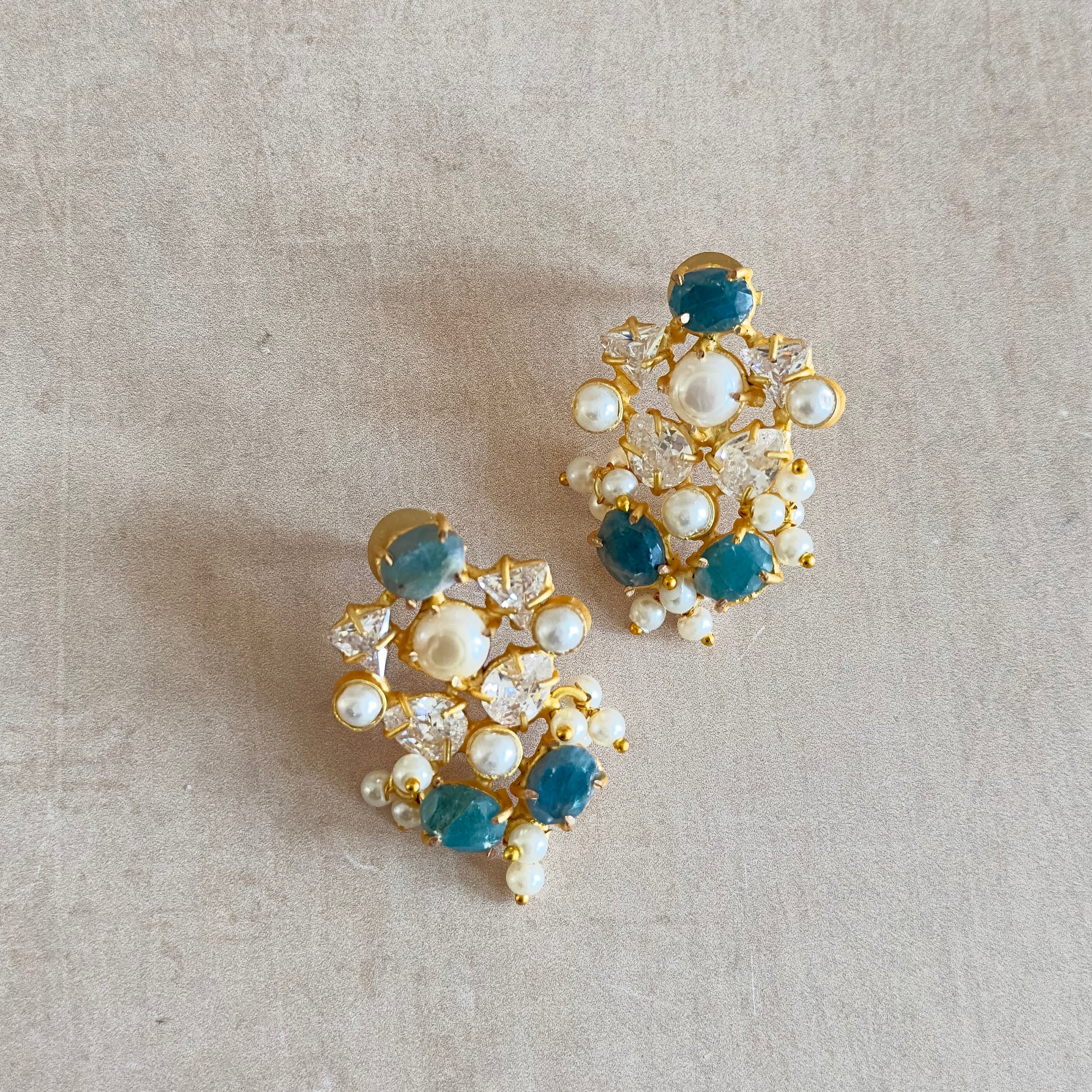 Gabby Pearl Stud Earrings - Ahseya & Co