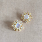 Flora Crystal Stud Earrings - Ahseya & Co