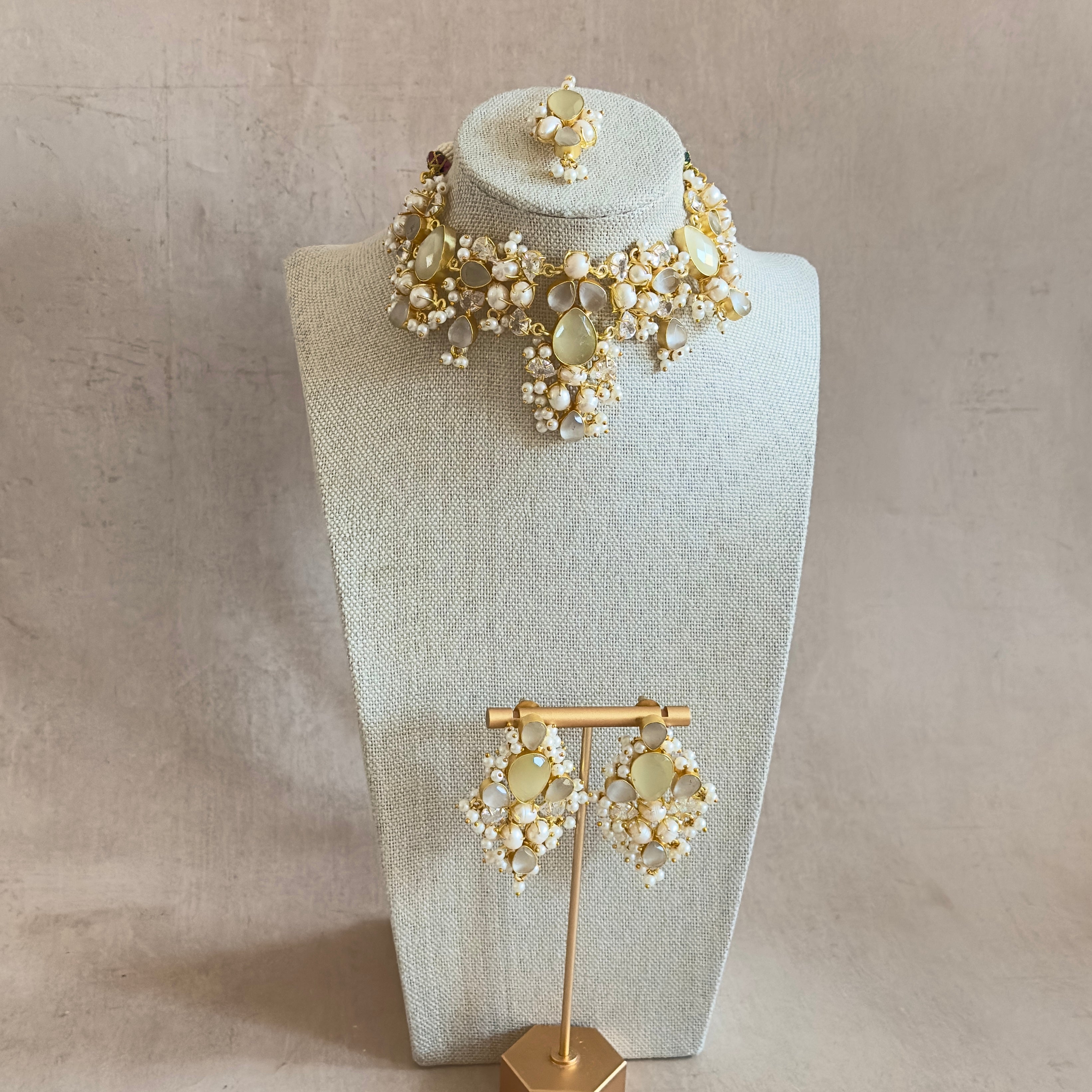 Antonia Grey Choker Set - Ahseya & Co