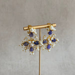 Eve Navy Pearl Drop earrings - Ahseya & Co