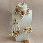 Antonia Fuchsia Choker Set - Ahseya & Co