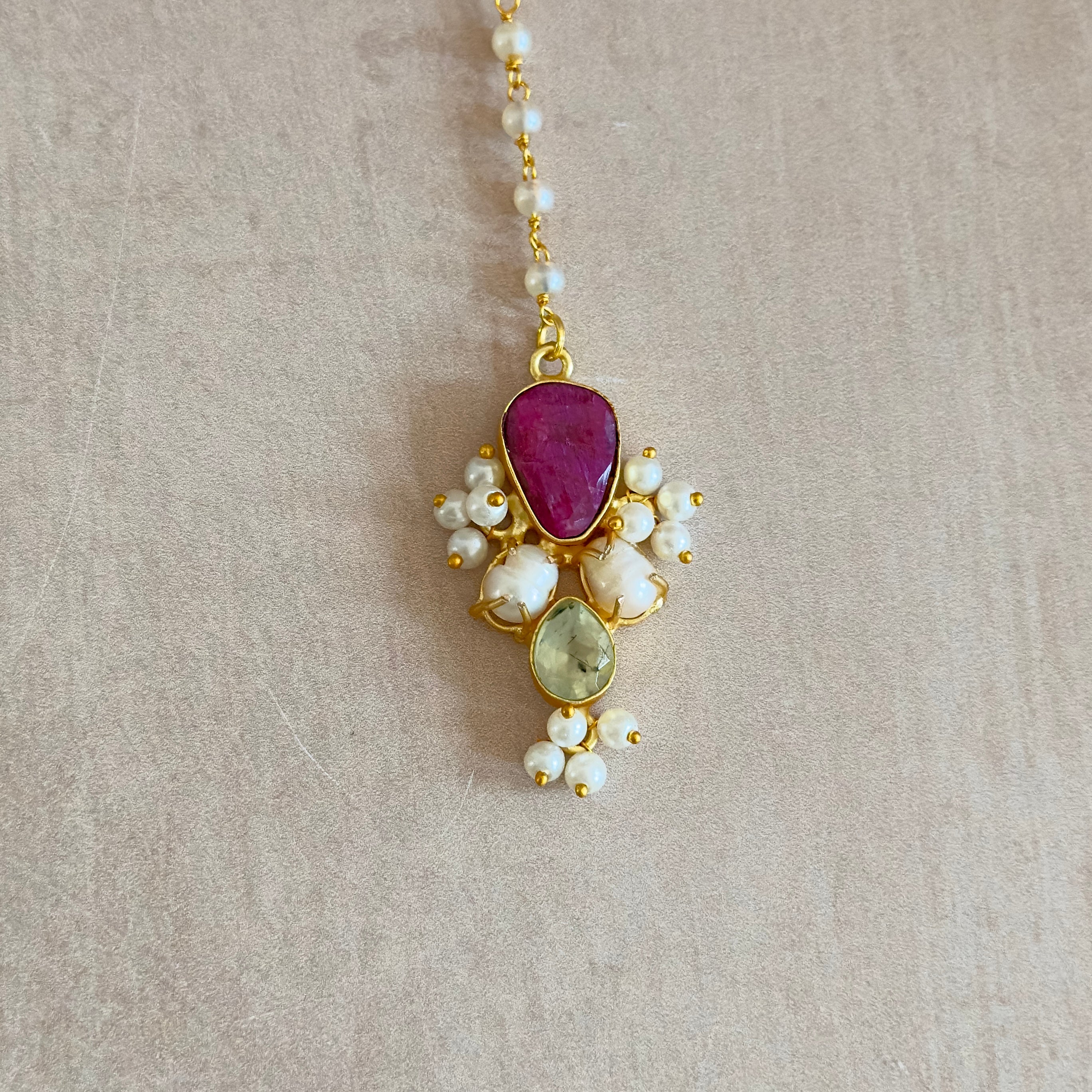 Antonia Fuchsia Choker Set - Ahseya & Co