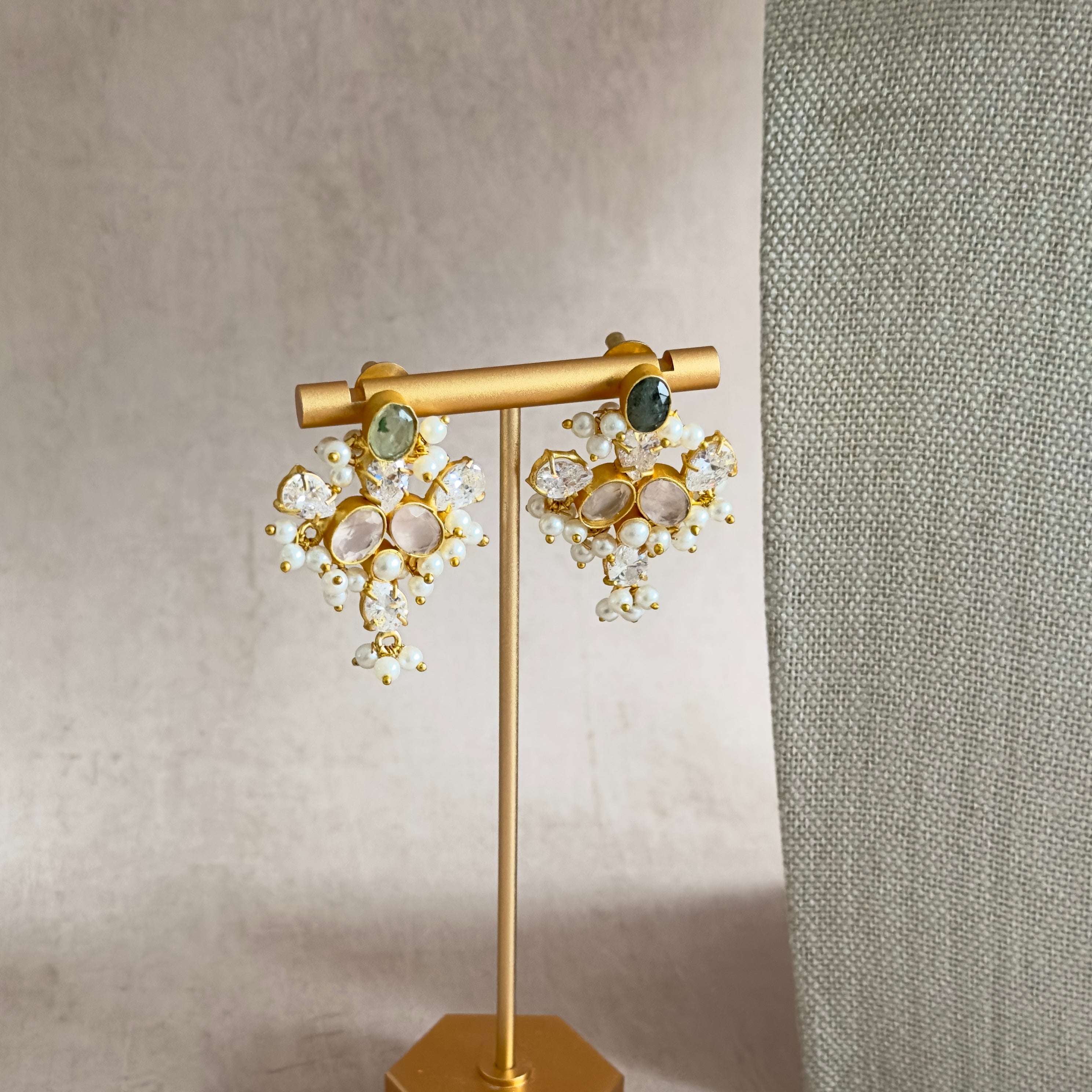 Munira Olive Rose Necklace Set - Ahseya & Co