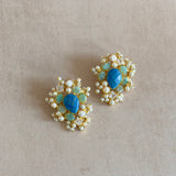 Eimaan Turquoise Stud Earrings - Ahseya & Co