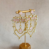 Jazlyn Pink Drop Earrings - Ahseya & Co