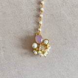 Dania Lilac Crystal Pearl Mala Set - Ahseya & Co