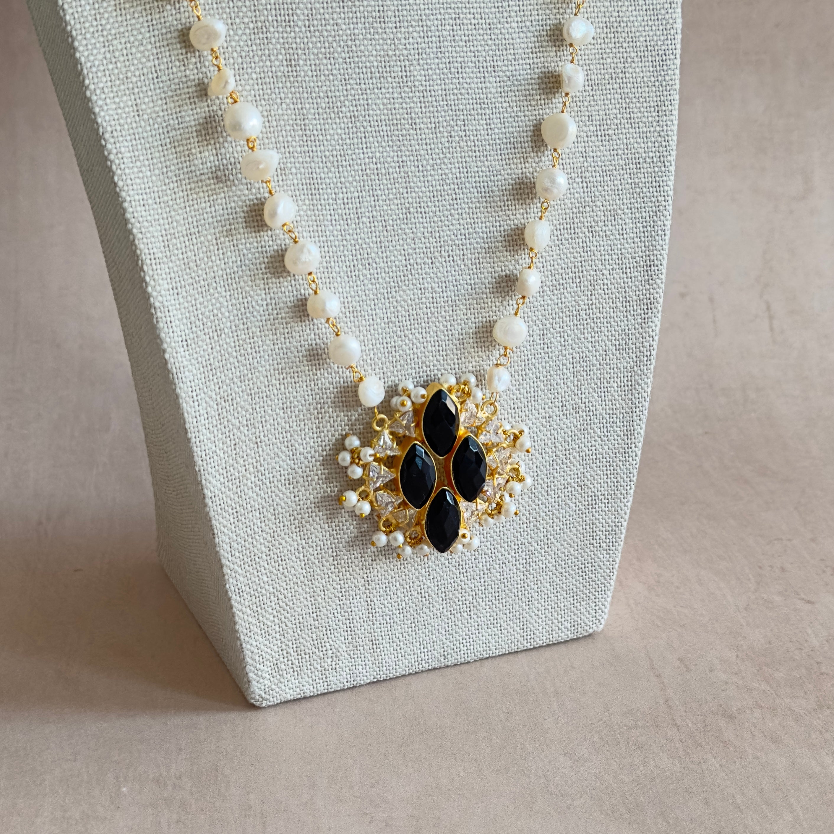 Riyadh Black Pearl Mala Set - Ahseya & Co