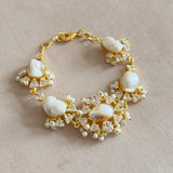 Ottilie Pearl Crystal Bracelet - Ahseya & Co