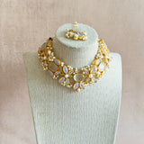 Fernessa Grey Crystal Choker Set - Ahseya & Co